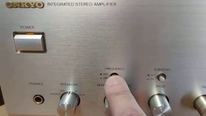 ONKYO integra A-927 тест работы усилителя