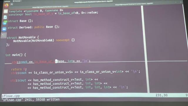 C++ 18. SFINAE: std::move_if_noexcept, std::is_base_of, std::common_type смотреть онлайн