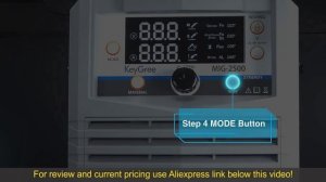 Review Keygree Mig-2500 220v 3 In 1 Gasless Arc mig Tig Solder wire aluminium 2022