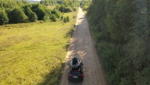 Еду в деревню к деду. Съемка с квадрокоптера в режиме Active Track