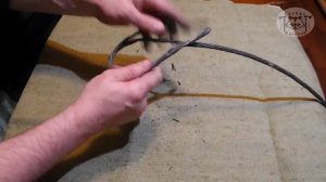 Вяжем петлю из стального троса.