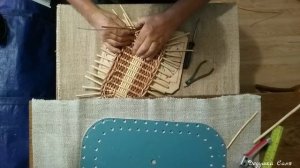 15. Лозоплетение. Донышко корзинки "Кошёлка". Часть 3. Верёвочка.