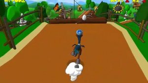 Страусиные бега #3 бега страусов с препятствиями  мультяшная игра