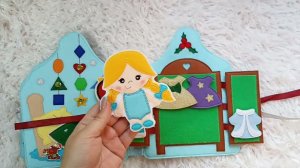книжка из фетра "домик снегурочки"