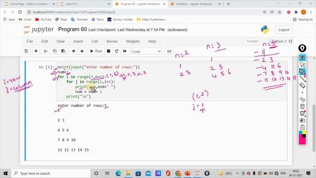 Learn Python in Tamil | How to print Floyd's Triangle | GURUKULA | [TAMIL]