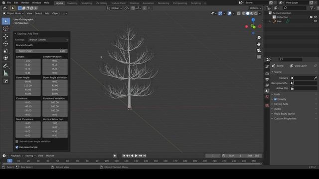 Дерево в Blender за 3 минуты смотреть онлайн