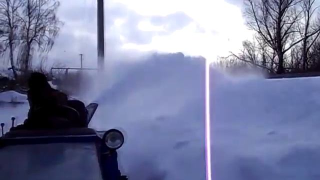 Роторный снегоуборщик для минитрактора. смотреть онлайн