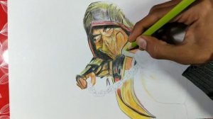 Mortal Kombat Scorpion Drawing, how to draw