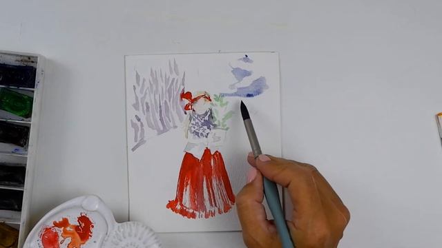 Как нарисовать красивый зимний скетч? смотреть онлайн