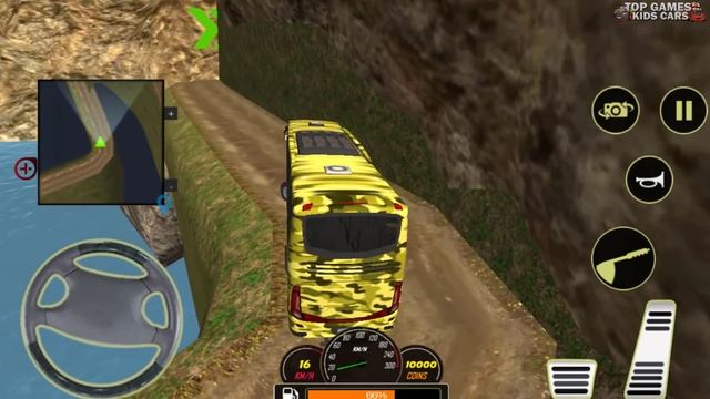 Army Bus Driving US Soldier Transport Duty - Offroad Bus Driver - Android GamePlay смотреть онлайн