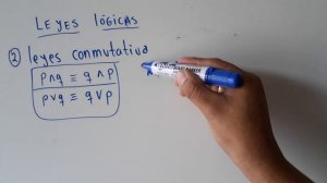 LEYES LOGICAS 2 LEY CONMUTATIVA LOGICA PROPOSICIONAL LOGICA MATEMATICA