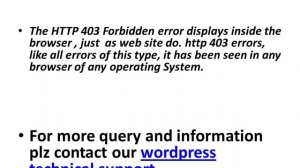 How to Fix the 403 Forbidden Error in worpress ppt