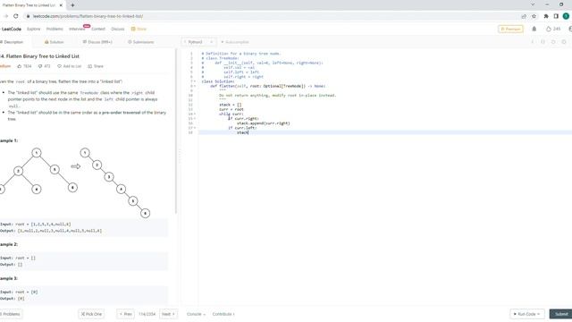 July 27/2022 LeetCode Challenge: Flatten Binary Tree to Linked List смотреть онлайн