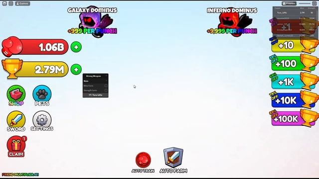 Roblox Strong Weapon Fighters Script - Infinite Wins & Strength смотреть онлайн