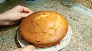 БИСКВИТ с  замороженной вишней и сметанным кремом / Лёгкие рецепты?