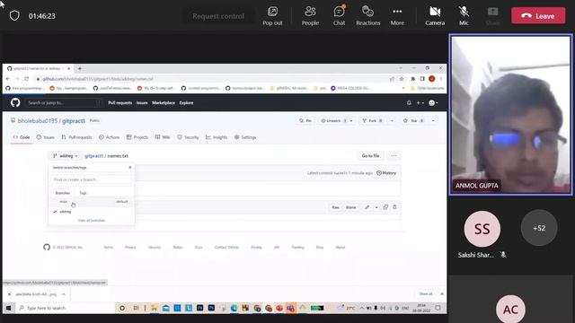 Git Commit Merge 2.0 || By Anmol Gupta смотреть онлайн