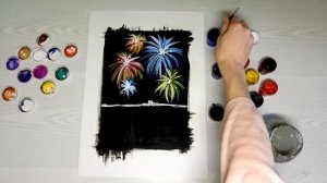 Как нарисовать салют