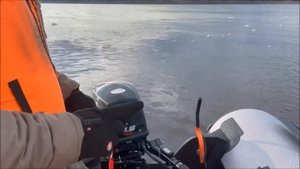 Первый запуск мотора Hidea 9.9 Pro. Обкатка мотора на реке.