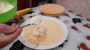 Готовлю быстрый торт с фруктами из вафельных коржей. Очень вкусный и выпекать не надо!