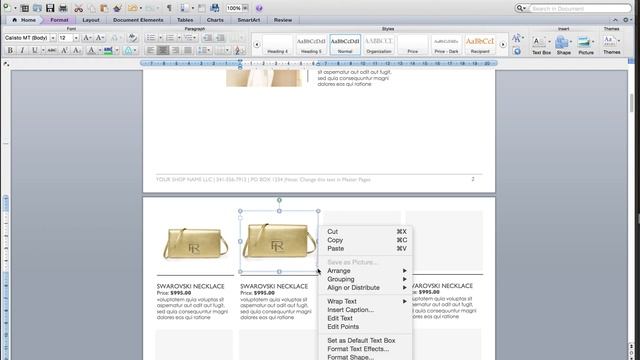 How to create catalog in MS Word -Template id02 смотреть онлайн