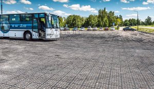 Экопарковка для туристических автобусов и городского транспорта - газонная решетка ECORASTER E50