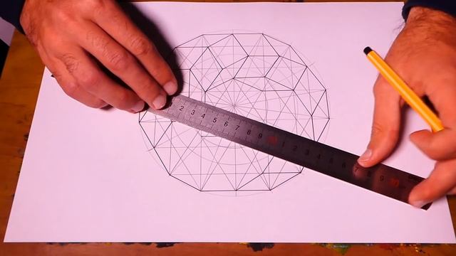 How To Paint Impossible 3D Toroidal Polyhedron | Geometric Art смотреть онлайн