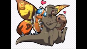 Мотра и годзилла   (Осторожно шипы)