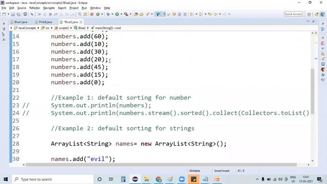 Streams ||  Min, Max & Sorted methods | Overview on Stream | Java 8 features for Beginners