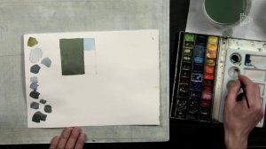 Делаем пропорциональную выкраску акварели для пейзажа. Урок рисования Сергея Курбатова (отрывок)