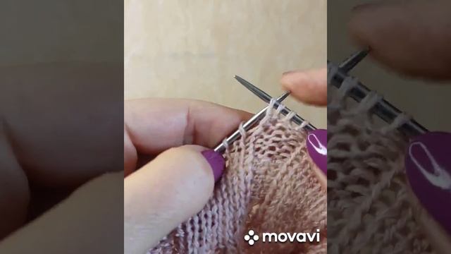 Как формировать вырез горловины укороченными рядами, без отрыва нити, скос плеча - закрытием петель