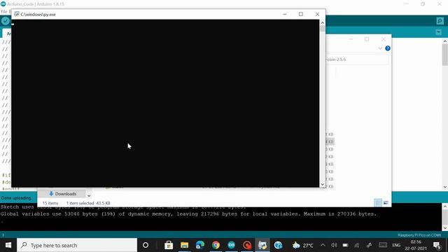 Mining Duino coins on a Raspberry Pi Pico board