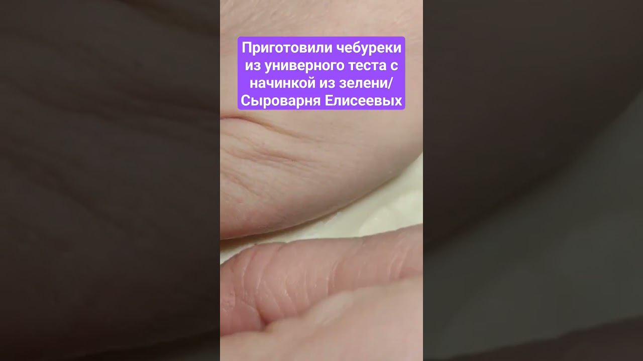 Приготовили чебуреки из универного теста с начинкой из зелени/Сыроварня Елисеевых