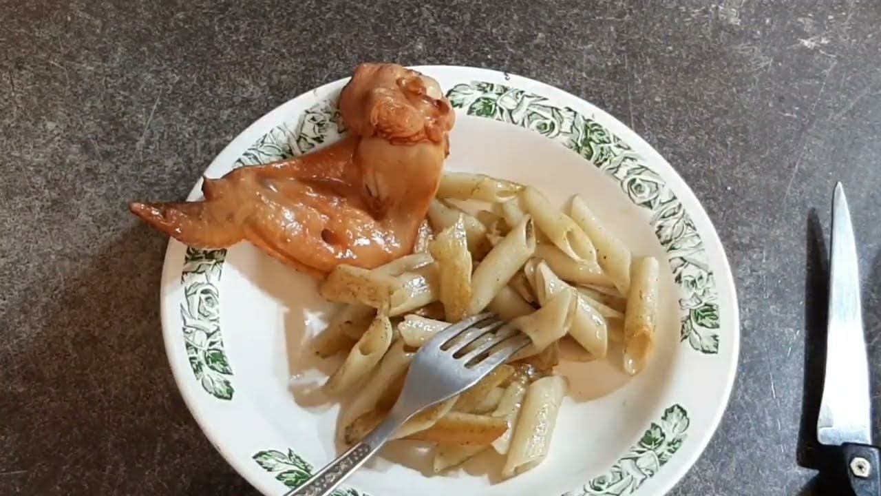 Жареные  макароны