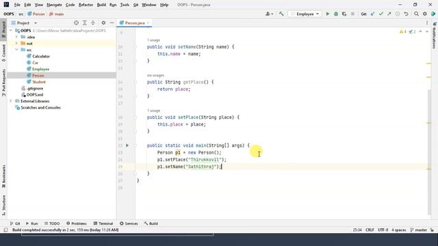 Lesson 4: Constructor in Java By Sathith (Tamil)
