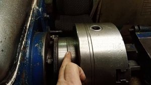 Крепление токарного патрона через "планшайбу".