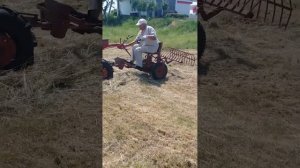 Уборка сена с помощью мотоблока