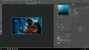 Как вырезать текст в подложке в Photoshop?