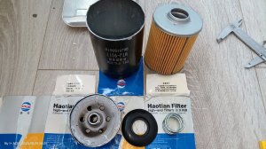 Распил масляного фильтра Haotian Filter HTJ-9017 (аналог Манн W719/45)