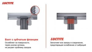 Резьбовой фиксатор LOCTITE vs использование болтов с зубчатым фланцем