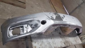 Школа автомаляра. Быстрый ремонт и покраска металликом бампера Tiguan/Тигуан.