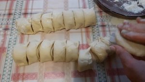 Домашняя круглая самса с курицей