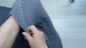 Вязанный жилет. Как  вязала. Описание.