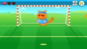 Котенок БУБУ играет в ФУТБОЛ. Мини игры в мультяшной игре про котиков.