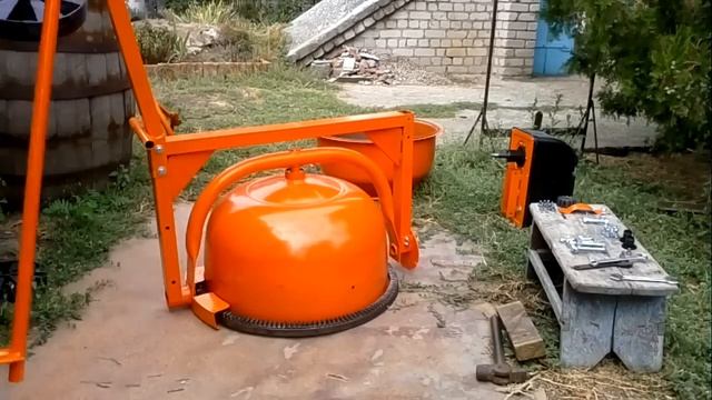 Бетономешалка бытовая AgriMotor. Сборка бетономешалки.