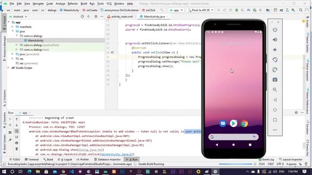 Android Dialog Box - Alert Dialog and Progress Dialog