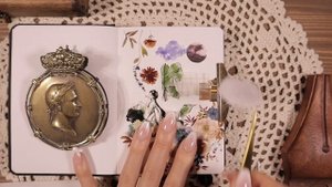 ASMR 소리맛집 빈티지 다꾸 팅글? Scrapbooking Journaling Relaxing Sounds 1hour 수면 영상 Crinkle