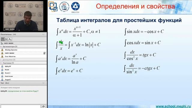 Первообразные функции