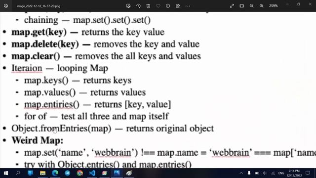 Javascript | Map Object | Set Object