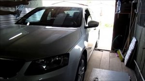 Закрытие стекол при дожде Октавия А7