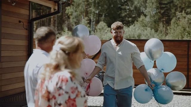 Женя и Полина узнают пол ребенка, лопая шарик. ГЕНДЕРНЫЙ ШАР СЮРПРИЗ НА определение пола ребенка.